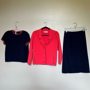 Vintage Gino Paoli Italian Jacket, Skirt, Shirt 3 Piece Suit